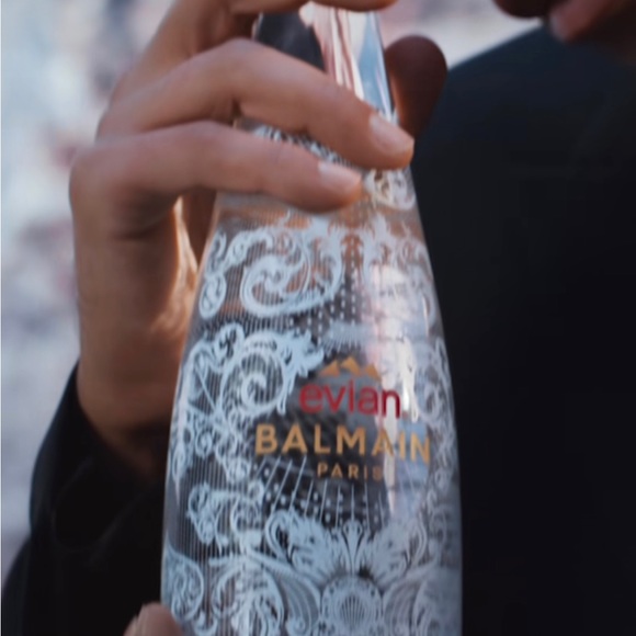 Balmain Art Evian X Balmain Limited Edition Water Bottle New Poshmark